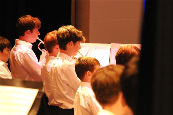 Students performing at the 2023-2024 All County Jazz Concert
